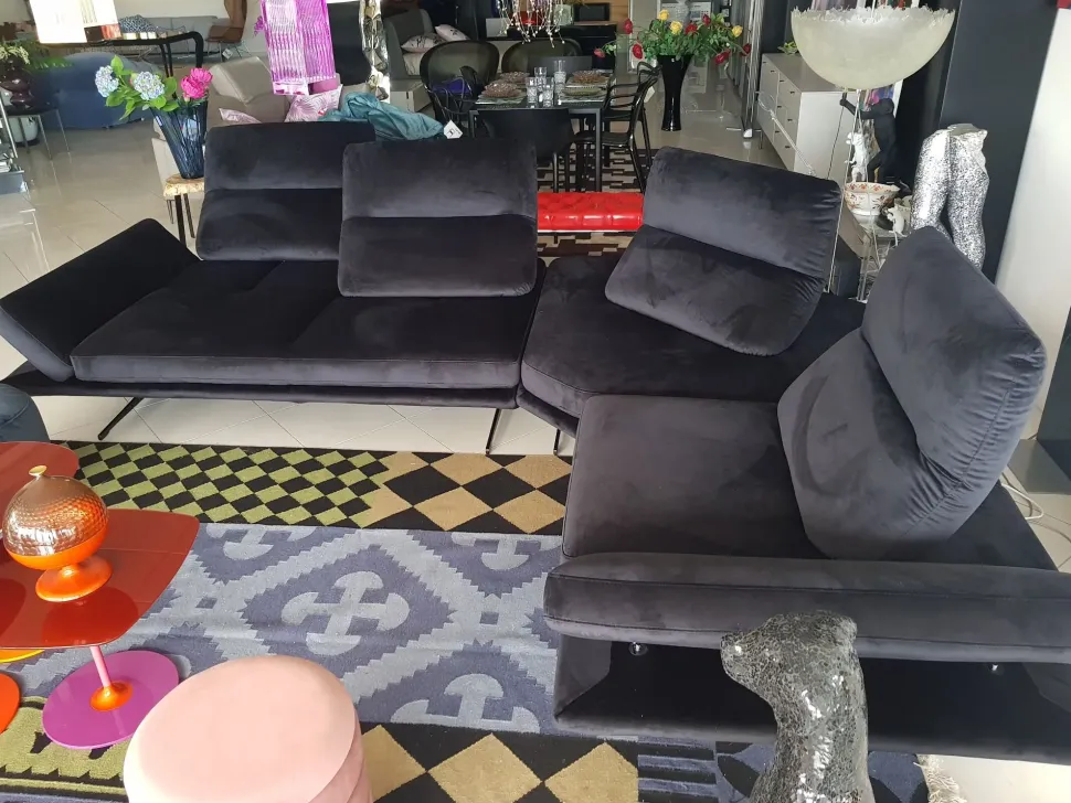 Divano in Microfibra stile design modello Chamonix scontato - 49%