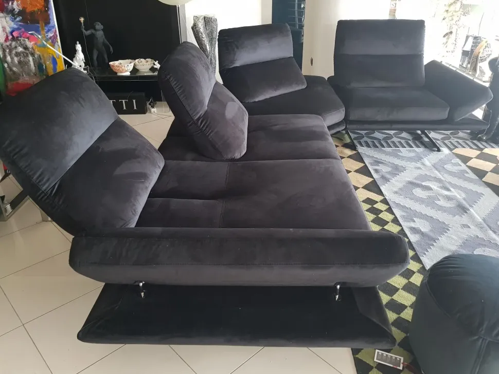 Divano in Microfibra stile design modello Chamonix scontato - 49%