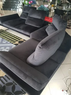 Divano in Microfibra stile design modello Chamonix scontato - 49%