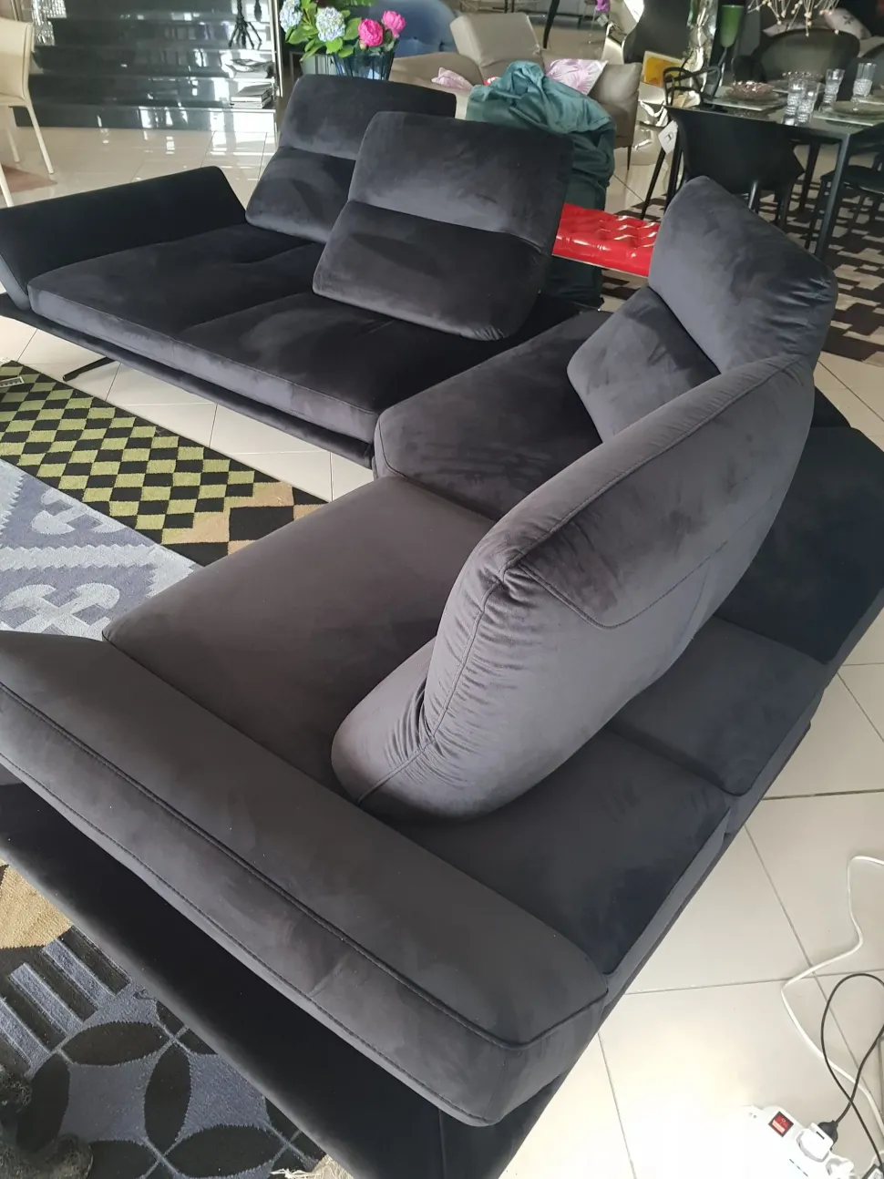 Divano in Microfibra stile design modello Chamonix scontato - 49%