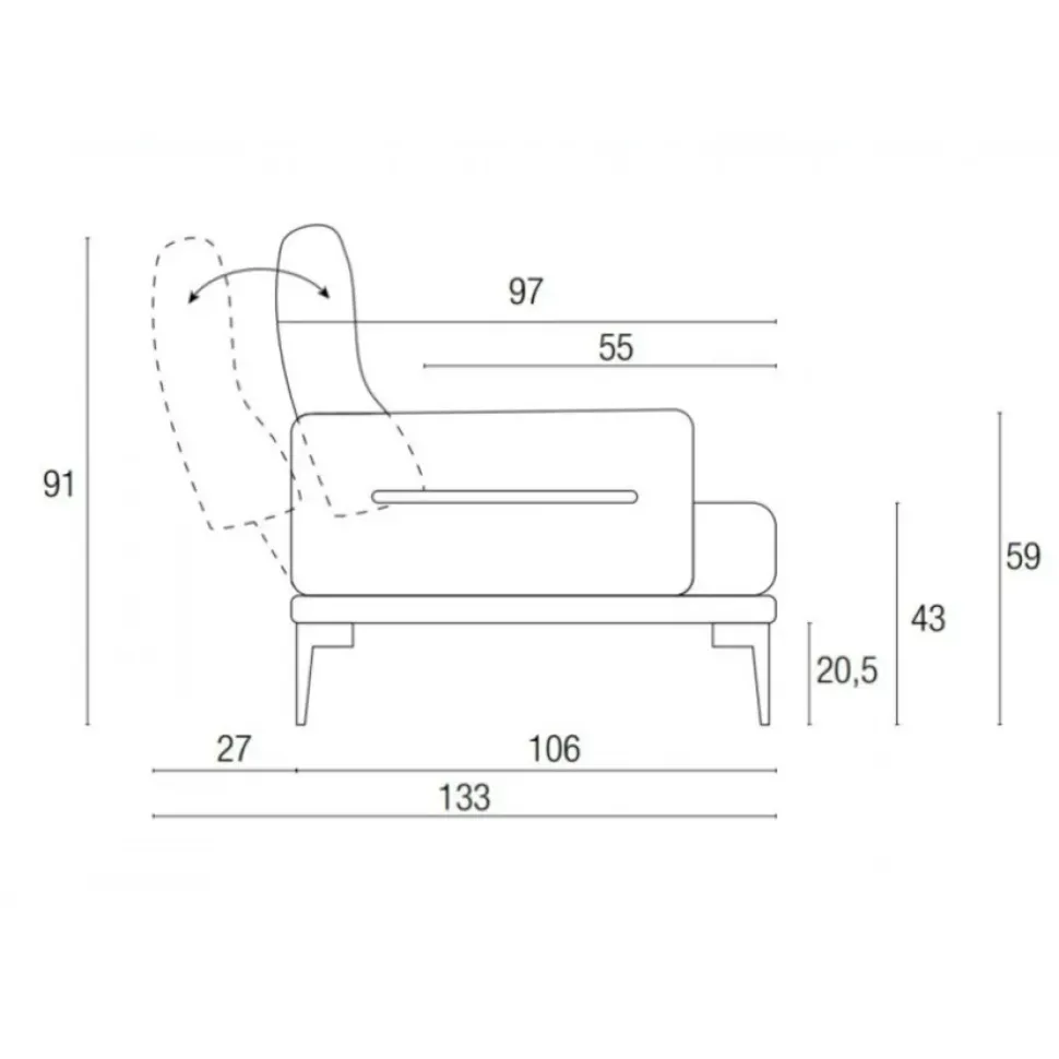Divano in Microfibra stile moderno modello Feng° scontato - 35%