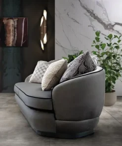 Divano in Tessuto Divano velluto e acciaio  Md work