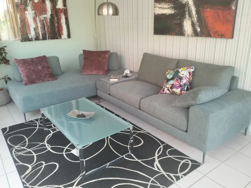 Divano in Tessuto stile design modello Tangram silver scontato - 42%