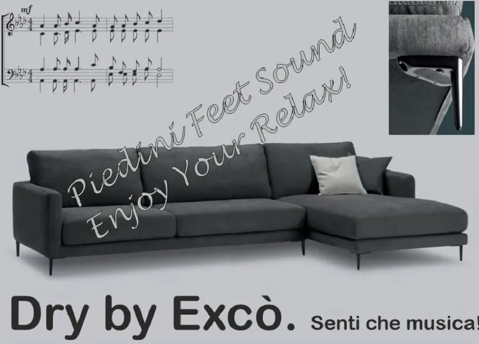 Divano in Tessuto stile moderno modello Dry scontato - 30%