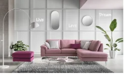 Divano in Tessuto stile moderno modello Papilio scontato - 35%