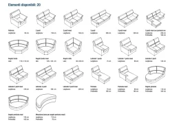 Divano Irene 3 posti, Tessuto esclusivo, 740€. Acquista ora!