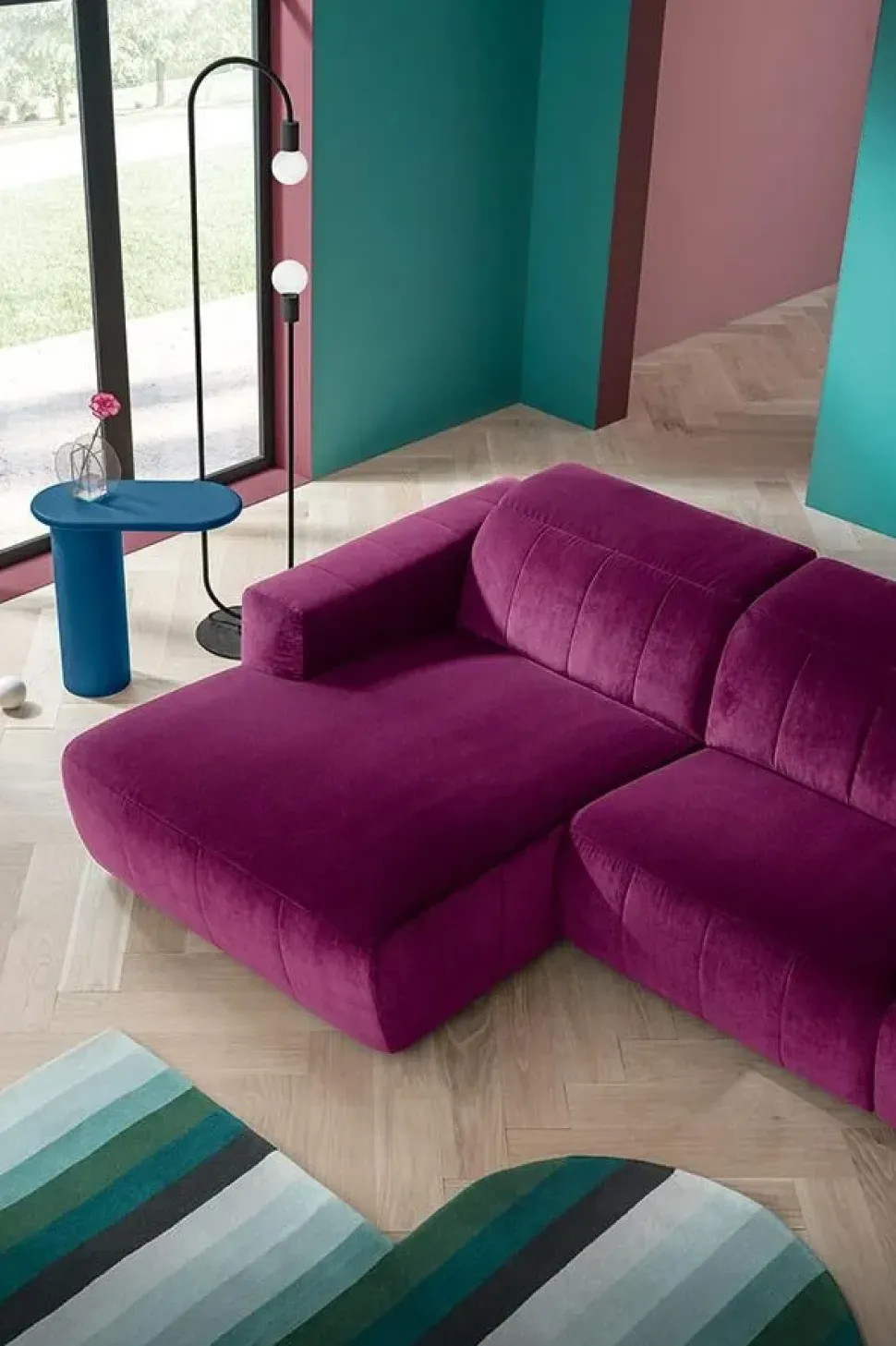 Divano Kesington in Tessuto sfoderabile di Felis scontato 37%