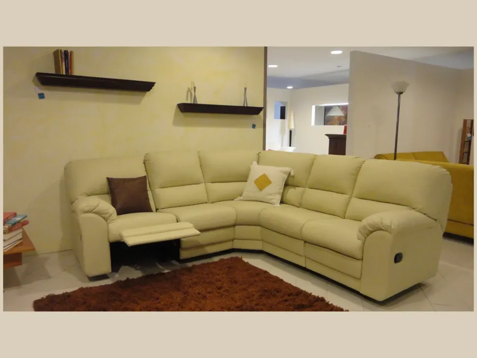 Divano Lecomfort Oscar Divani relax Ecopelle Divano 4 posti