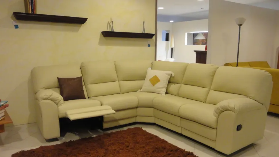 Divano Lecomfort Oscar Divani relax Ecopelle Divano 4 posti