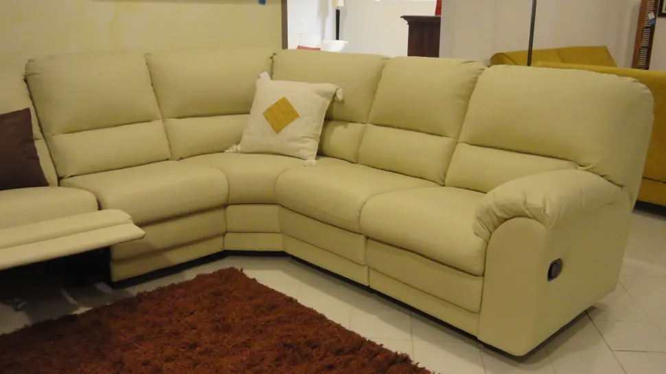 Divano Lecomfort Oscar Divani relax Ecopelle Divano 4 posti