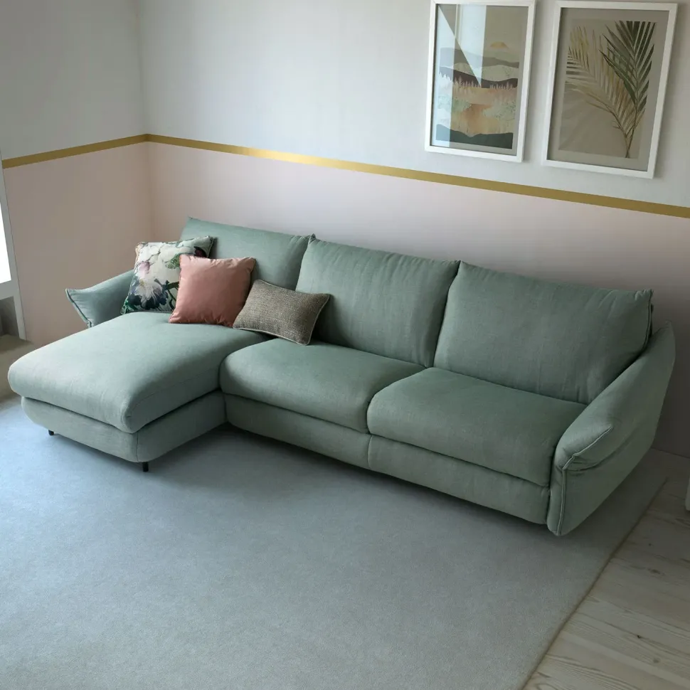 Divano Letto con penisola Dover outlet di Diotti.com a prezzo ribassato