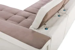 Divano letto Divano con letto e penisola contenitore vai colori  Md work in Offerta Outlet
