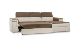 Divano letto Divano con letto e penisola contenitore vai colori  Md work in Offerta Outlet