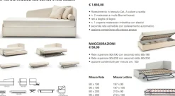 Divano Letto Dormeuse Bk salotti a 1650€