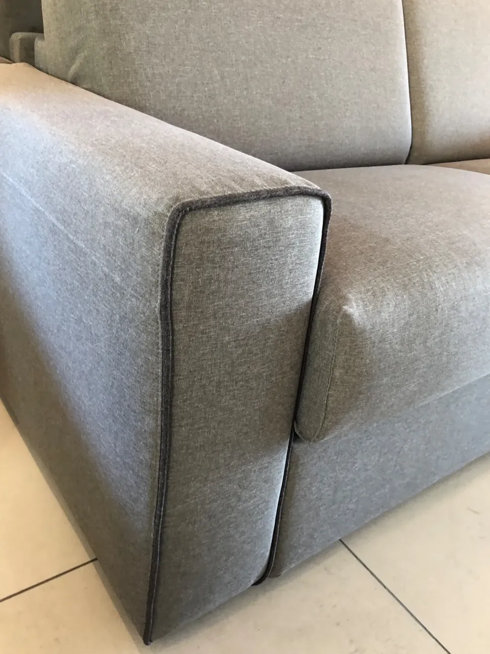 Divano letto in Tessuto Divano letto con materasso alto 20cm Artigianale