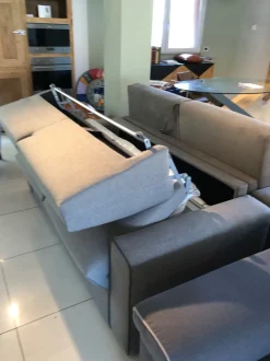 Divano letto in Tessuto Divano letto con materasso alto 20cm Artigianale