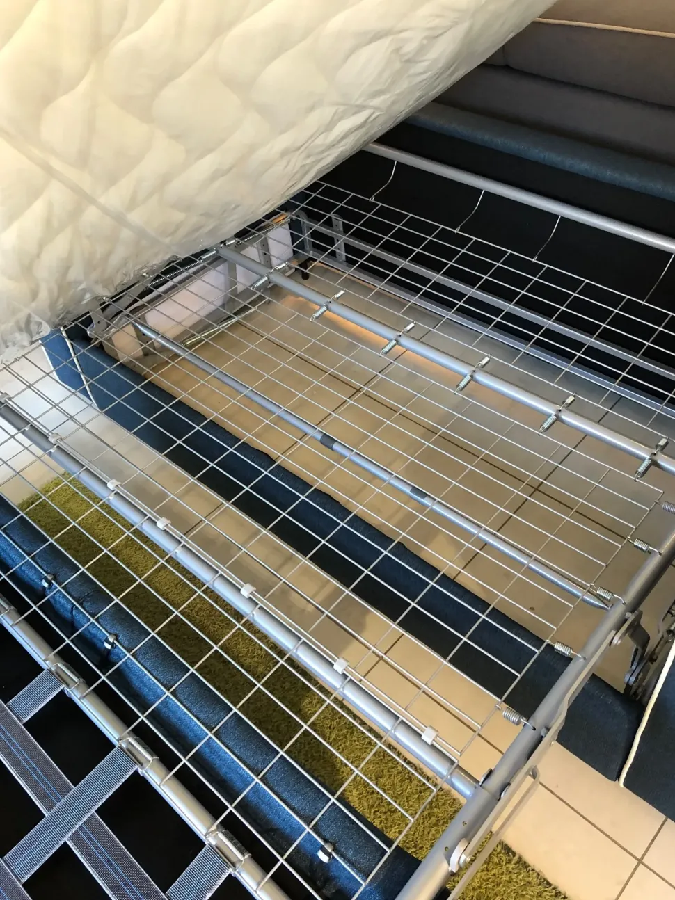 Divano letto in Tessuto Divano letto con materasso alto 20cm Artigianale