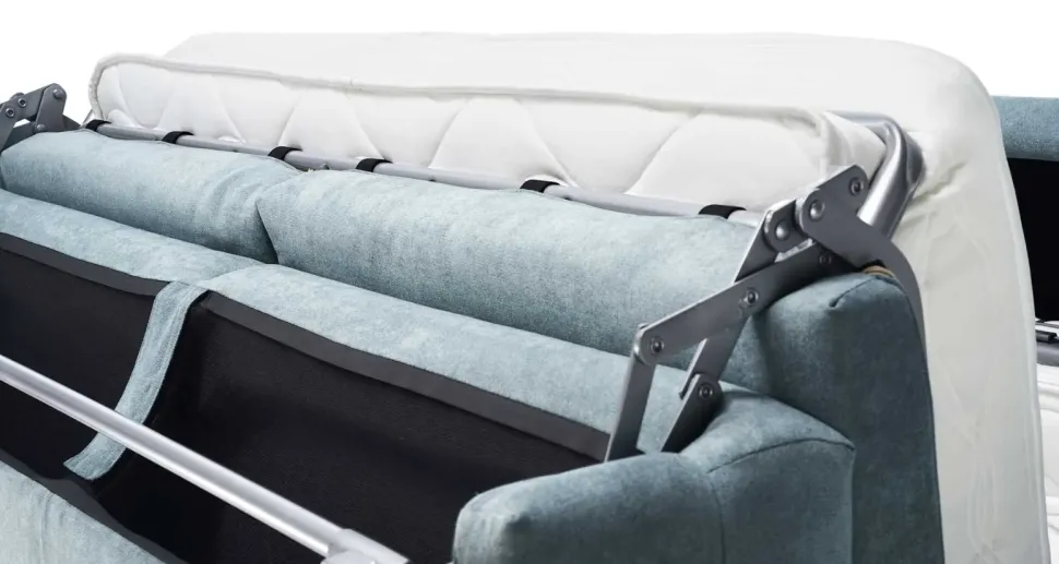 Divano letto in Tessuto Materasso memory h 20 Artigianale