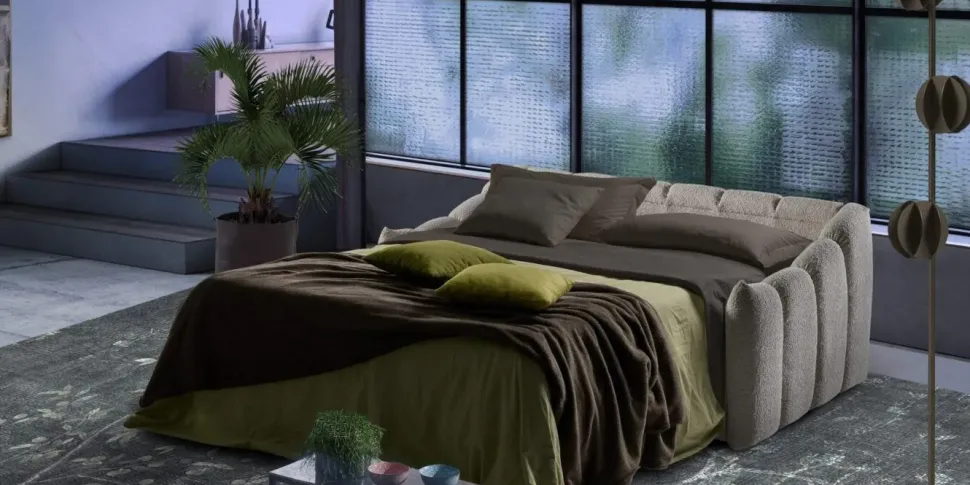 Divano letto in Tessuto sfoderabile Bon bon di Il benessere