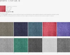 Divano letto in Tessuto Urania Collezione esclusiva