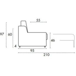 Divano letto Life Vis comoda ad un prezzo conveniente