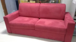 Divano letto microfibra in poliuretano Hopplà in Offerta Outlet