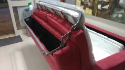 Divano letto microfibra in poliuretano Hopplà in Offerta Outlet