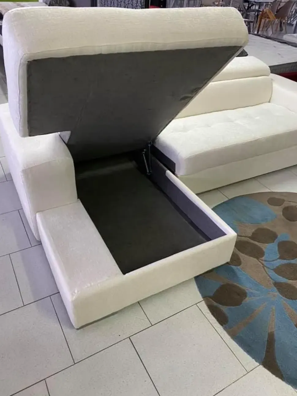 Divano letto San marco letto piu penisola contenitore anti macchia pronta consegna Md work PREZZI OUTLET