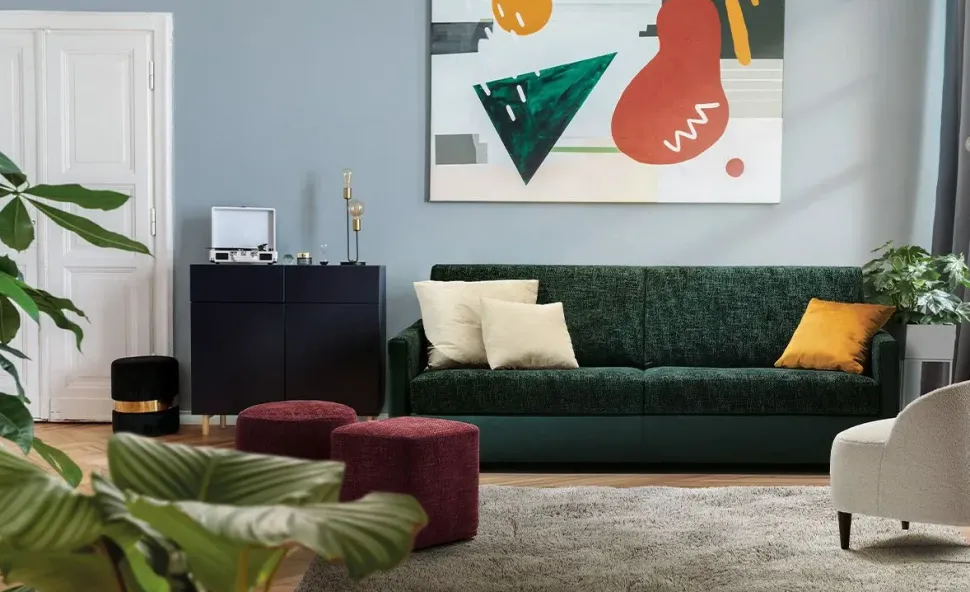 Divano letto singolo girevole twis in Tessuto Artigianale a prezzo ribassato