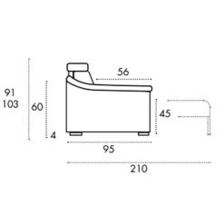 Divano letto Stella Vis comoda in OFFERTA - 40%