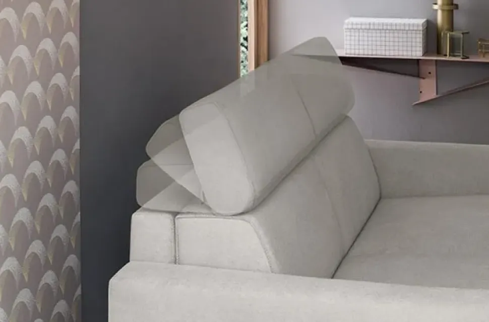 Divano letto tessuto in poliuretano Felis in Offerta Outlet