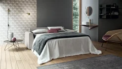 Divano letto tessuto in poliuretano Felis in Offerta Outlet