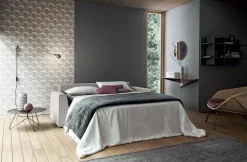 Divano letto tessuto in poliuretano Felis in Offerta Outlet