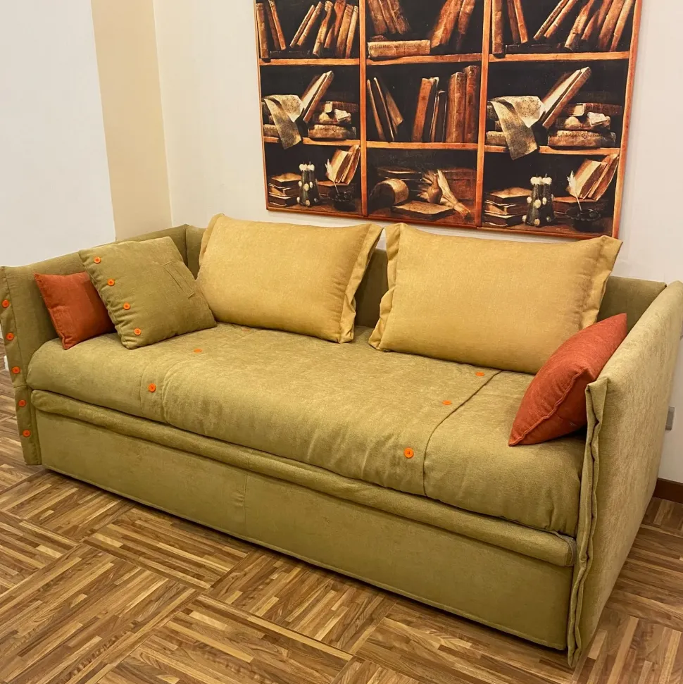 Divano letto tessuto in poliuretano Dienne salotti a prezzo Outlet