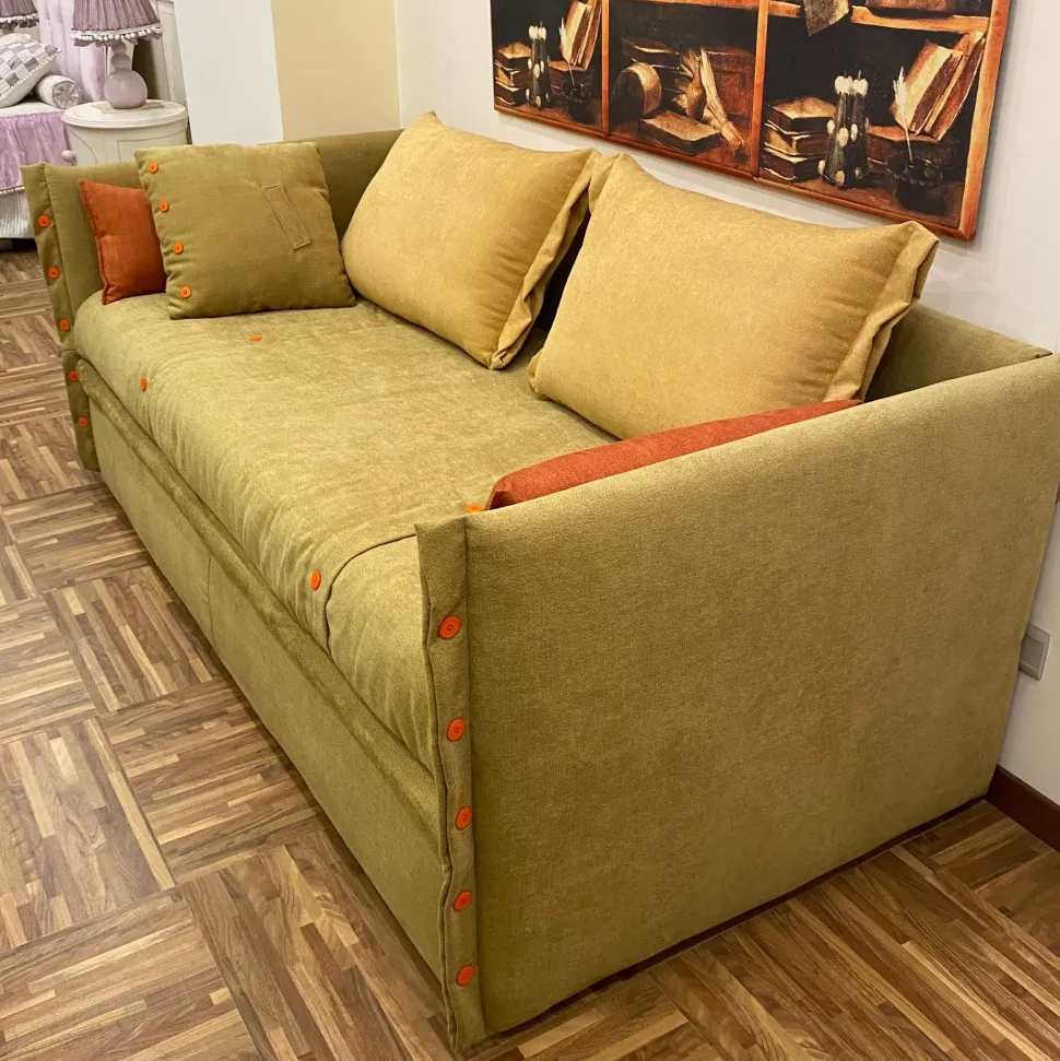 Divano letto tessuto in poliuretano Dienne salotti a prezzo Outlet