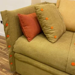 Divano letto tessuto in poliuretano Dienne salotti a prezzo Outlet