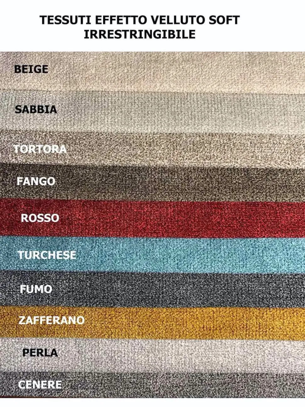 Divano letto tessuto in poliuretano Collezione esclusiva a prezzo Outlet