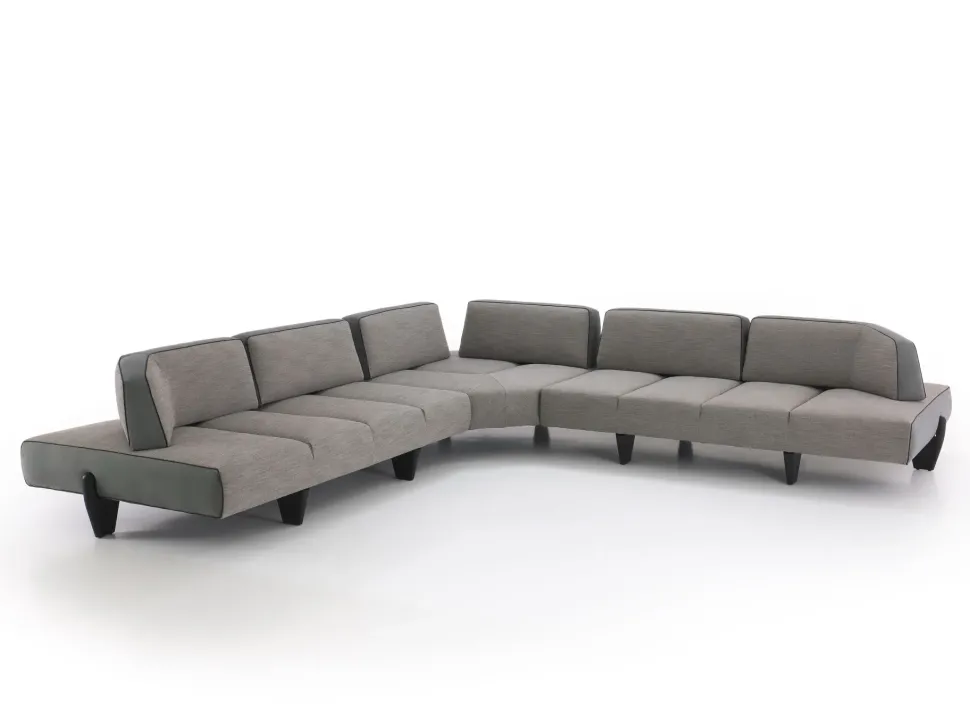 Divano Leyton outlet tessuto in poliuretano Diotti.com a prezzo Outlet