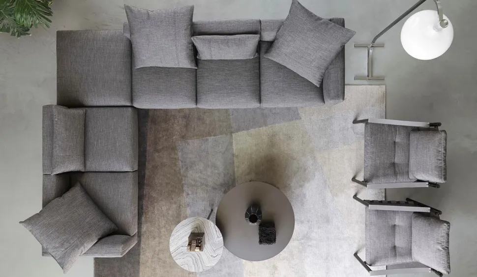 Divano Lineare a 3 posti Binario di Flou: prezzo su richiesta