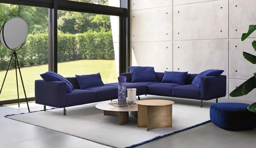 Divano Lineare a 3 posti Binario di Flou: prezzo su richiesta