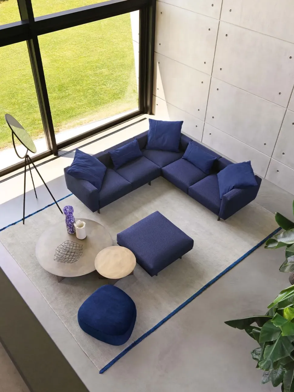 Divano Lineare a 3 posti Binario di Flou: prezzo su richiesta