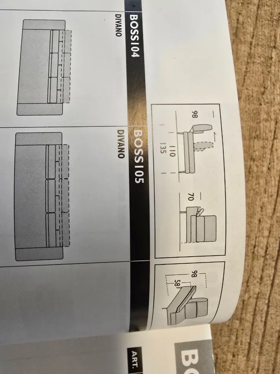 Divano Lineare Boss Samoa a 1850 Euro