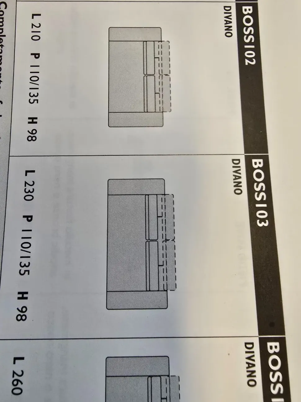 Divano Lineare Boss Samoa a 1850 Euro