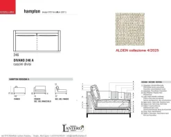 Divano Lineare Divano hampton Verzelloni in Offerta Outlet a 4000€