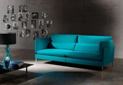 Divano Lineare Divano mod.natalie con piedi cromati in promo-sconto del 50% Excò a 1490 Euro