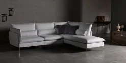 Divano Lineare Divano mod.natalie con piedi cromati in promo-sconto del 50% Excò a 1490 Euro