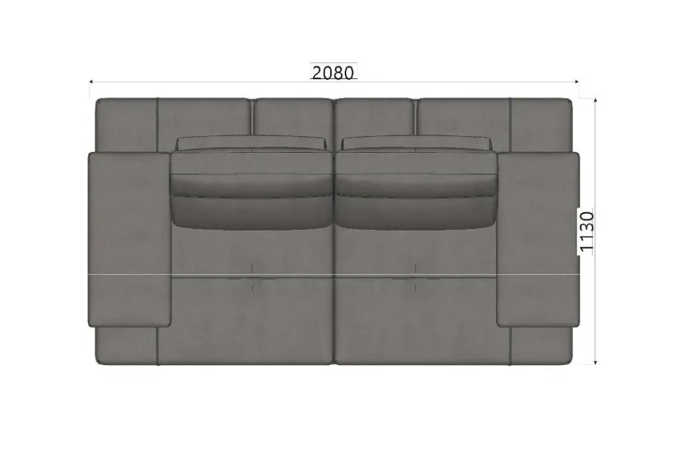 Divano lineare Fly Calia ad un prezzo conveniente