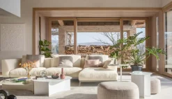 Divano Lineare in Tessuto sfoderabile Olivier di Flou