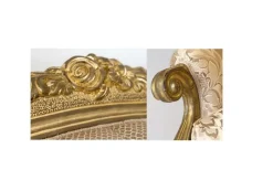 Divano lineare modello Divano leopardi foglia oro tessuto vene di Md work in offerta