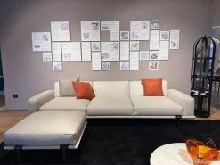 Divano Lineare pelle modello Let it be di Poltrona frau